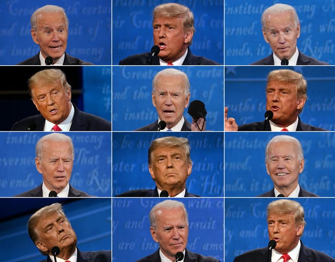 Donald Trump tells lies as easily as a rug lays flat; Joe Biden doesn’t always walk all over them.