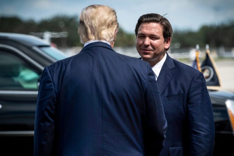 DeSantis takes a risk, concedes Trump’s election lies were false
