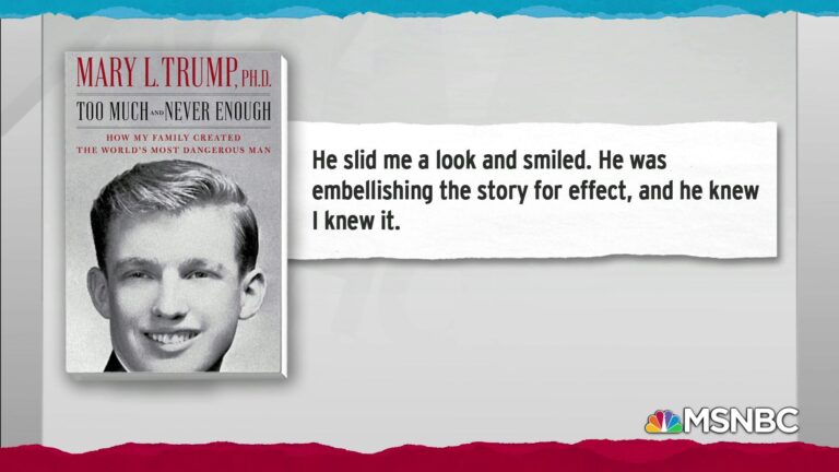 In her new book, Mary Trump, the niece of President Donald Trump, discusses how her uncle lies with ease and how it is a recurring theme in his behavior. She delves into his upbringing and how his family dynamics may have contributed to his tendency to lie. The book sheds light on the inner workings of the Trump family and provides insight into the president’s character and behavior.