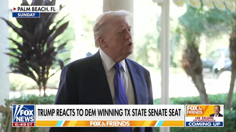 President Trump Dismisses Concerns After Texas Democrat Flips State Senate Seat
