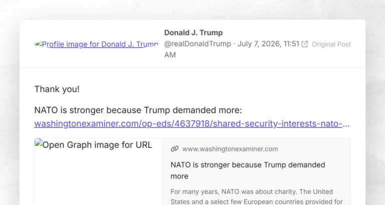 Thank you!NATO is stronger because Trump demanded more: