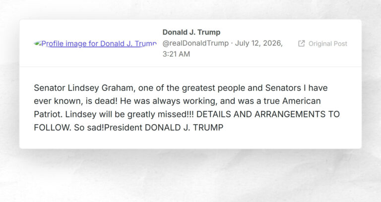 Donald J. Trump: “Senator Lindsey Graham, one of the greatest people and Senators I have ever …