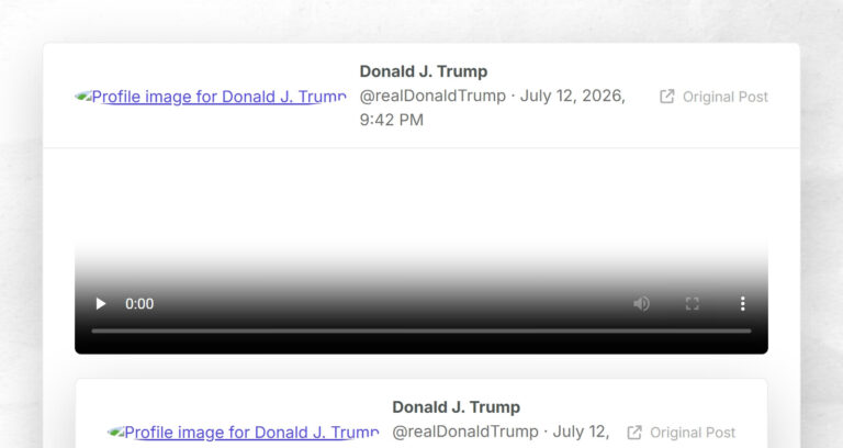 Donald J. Trump: "RT: https://truthsocial.com/users/realDonaldTrump/statuses/116908044067369620"