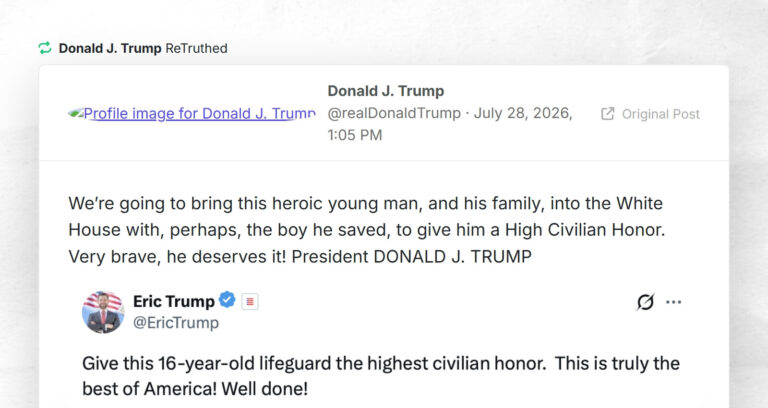 Donald J. Trump: “RT @realDonaldTrumpWe’re going to bring this heroic young man, and his famil…