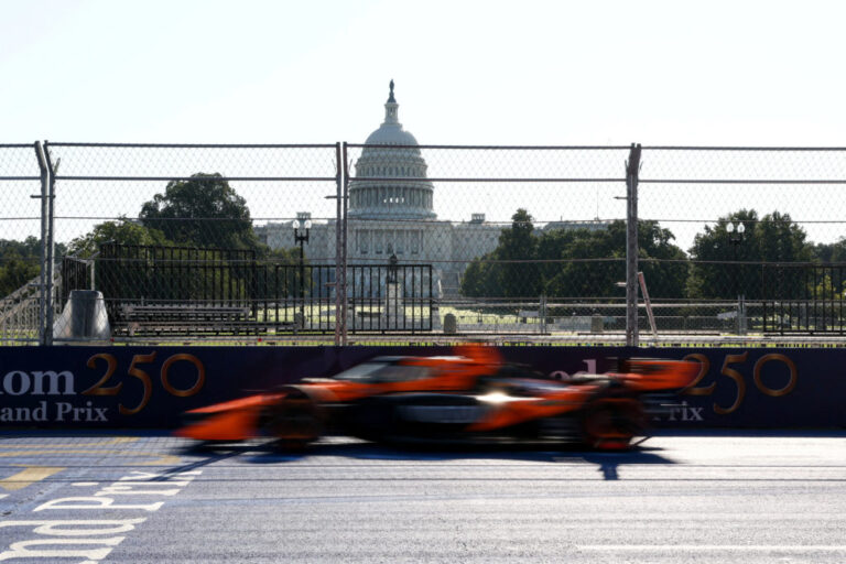 Trump will kick off the IndyCar race before cars zoom through Washington’s streets