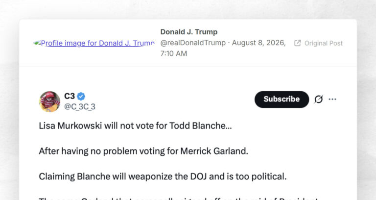 Donald J. Trump: "RT: https://truthsocial.com/users/realDonaldTrump/statuses/117059577812036128"
