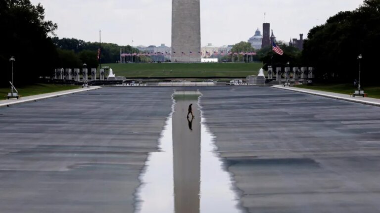 Trump says there was 'some contractor error' during Reflecting Pool renovation