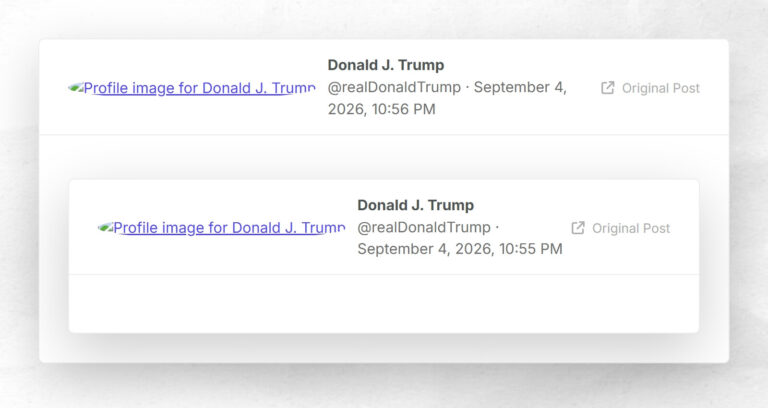 Donald J. Trump: "RT: https://truthsocial.com/users/realDonaldTrump/statuses/117216178911963514"