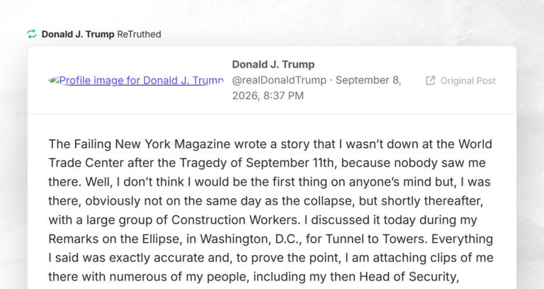 Donald J. Trump: “RT @realDonaldTrumpThe Failing New York Magazine wrote a story that I wasn’t…