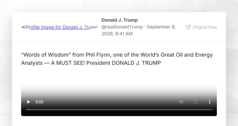 “Words of Wisdom” from Phil Flynn, one of the World’s Great Oil and Energy Analysts — A MUST SEE! President DONALD J. TRUMP